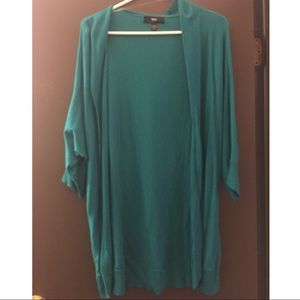 XXL Teal Cardigan Sweater